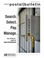 PB 22302, January 13, 2011 Search. Select. Pay. Manage. Your PO Boxes online at usps.com/poboxes